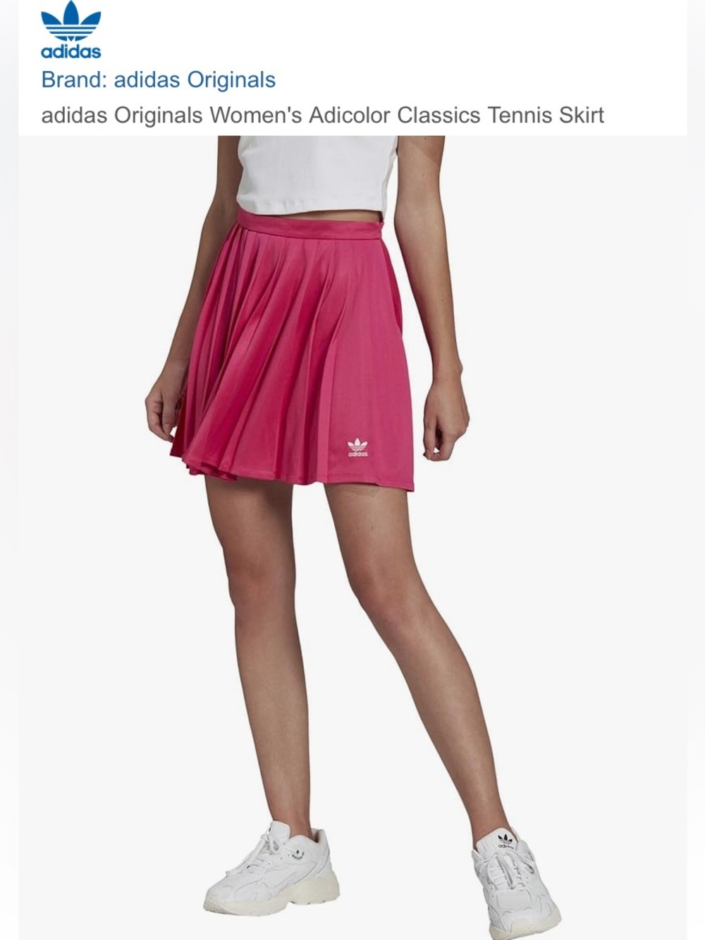 adidas Originals Pink Mini Tennis Skirt NWT S - Picture 14 of 15
